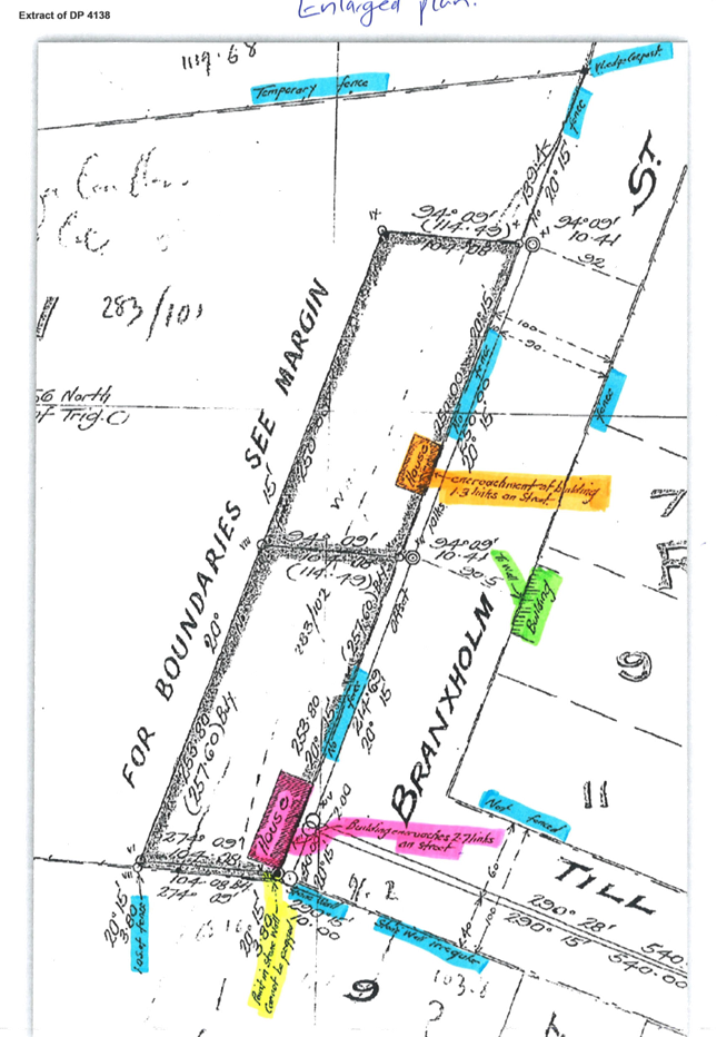 A blueprint with colorful labels

Description automatically generated