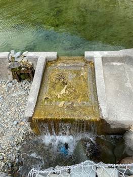 A water flowing over a concrete drain

Description automatically generated with medium confidence