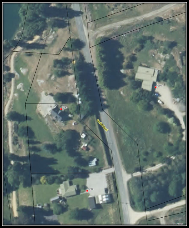 An aerial view of a neighborhood

Description automatically generated