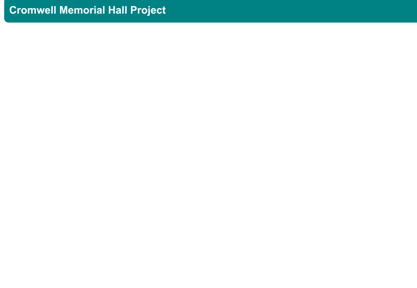 A screenshot of a memorial hall project

Description automatically generated