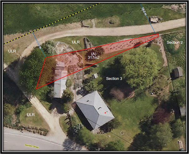 A bird's eye view of a house

Description automatically generated