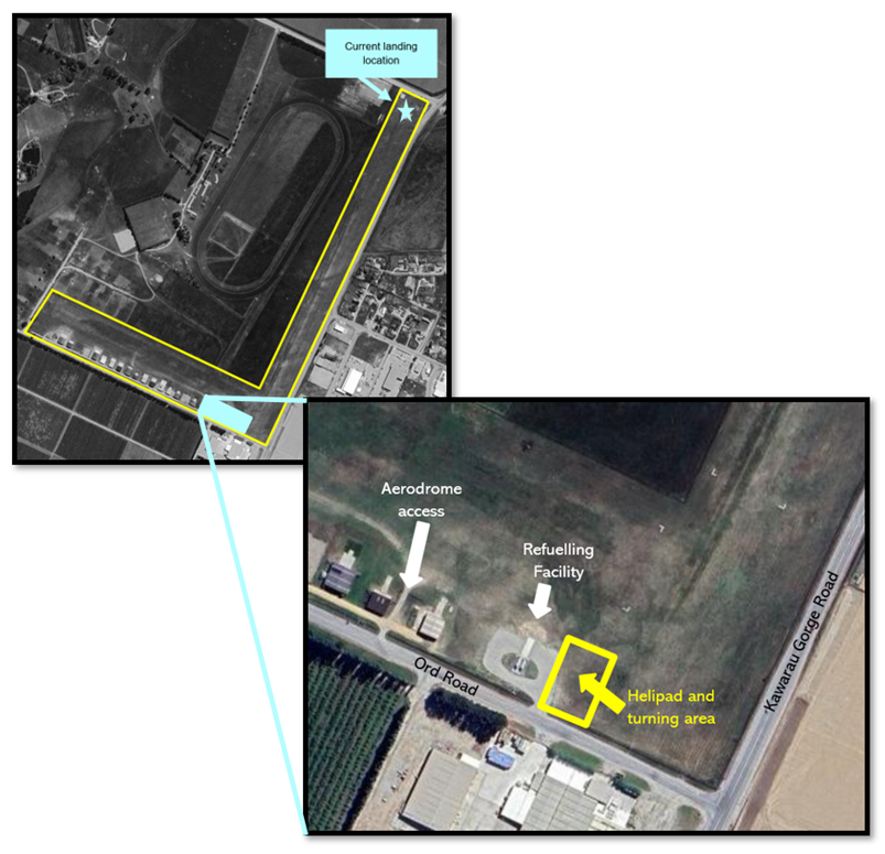 A aerial view of a field

Description automatically generated