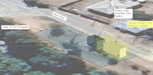 A aerial view of a building

Description automatically generated